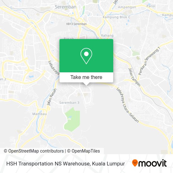 HSH Transportation NS Warehouse map