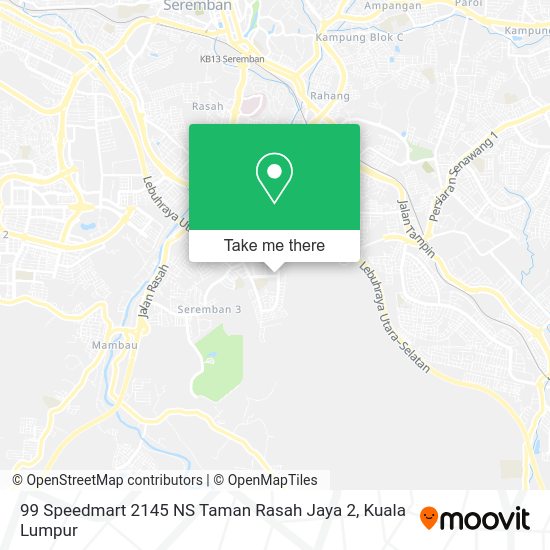 99 Speedmart 2145 NS Taman Rasah Jaya 2 map