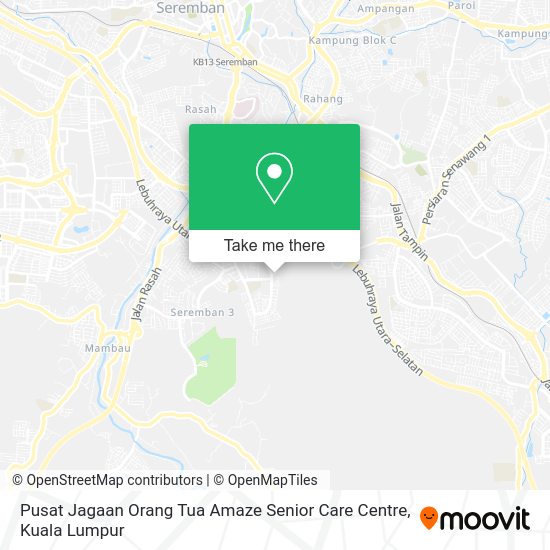 Pusat Jagaan Orang Tua Amaze Senior Care Centre map