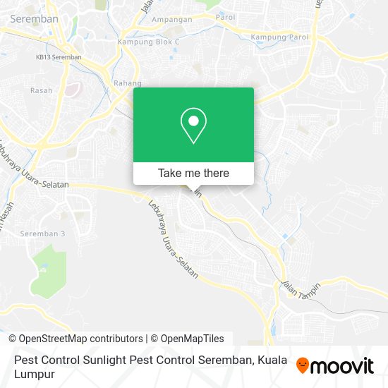 Pest Control Sunlight Pest Control Seremban map