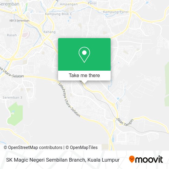 SK Magic Negeri Sembilan Branch map