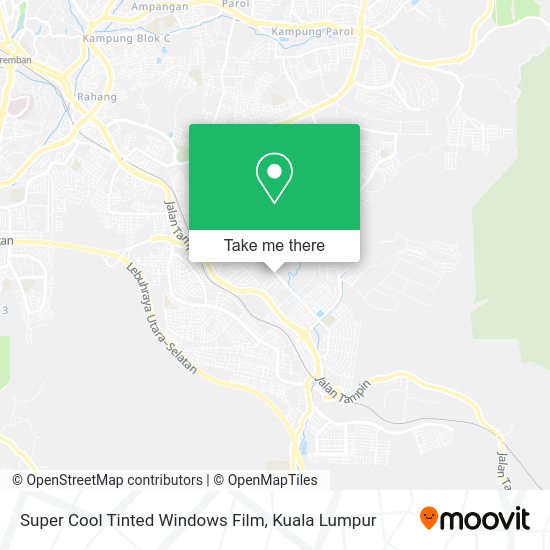 Super Cool Tinted Windows Film map