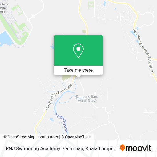 Peta RNJ Swimming Academy Seremban