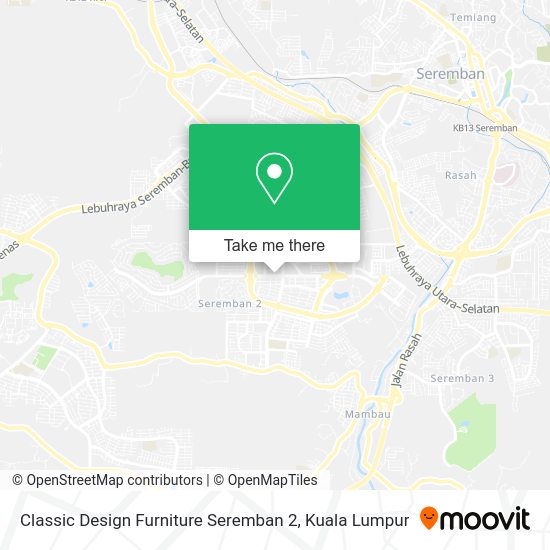 Classic Design Furniture Seremban 2 map