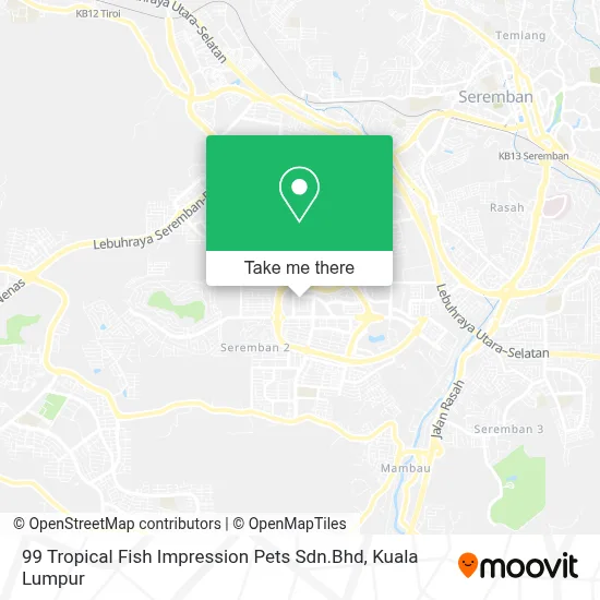 99 Tropical Fish Impression Pets Sdn.Bhd map