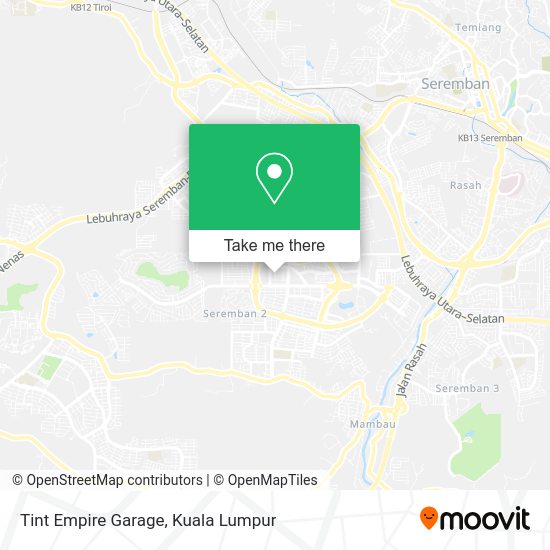 Tint Empire Garage map
