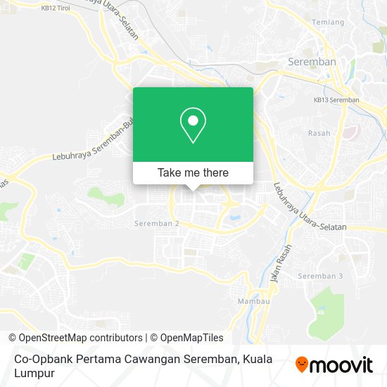 Co-Opbank Pertama Cawangan Seremban map