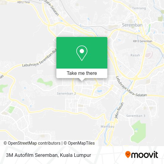 3M Autofilm Seremban map