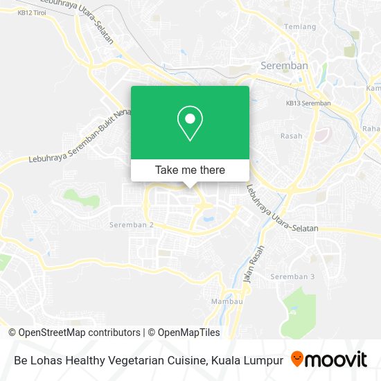 Be Lohas Healthy Vegetarian Cuisine map