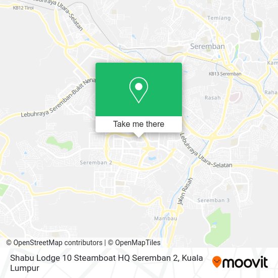 Peta Shabu Lodge 10 Steamboat HQ Seremban 2