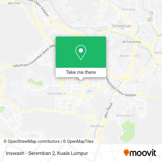Inswash - Seremban 2 map