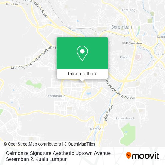 Celmonze Signature Aesthetic Uptown Avenue Seremban 2 map