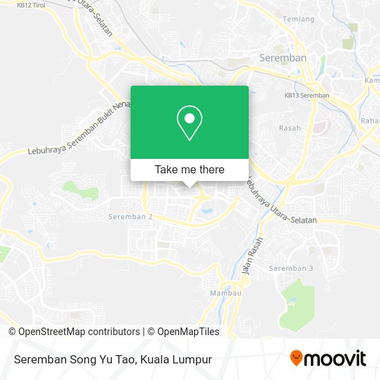 Seremban Song Yu Tao map