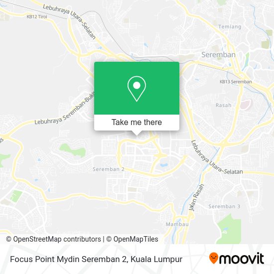 Focus Point Mydin Seremban 2 map