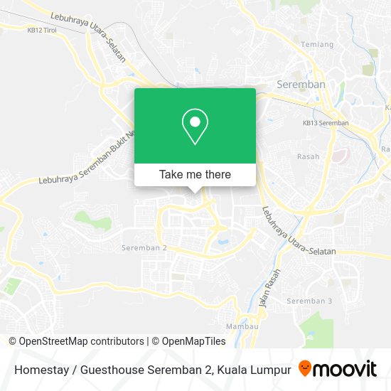 Homestay / Guesthouse Seremban 2 map