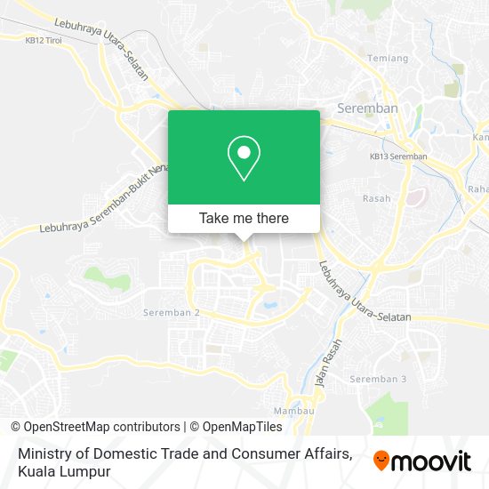 Ministry of Domestic Trade and Consumer Affairs map