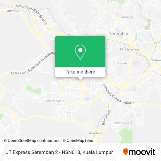 JT Express Seremban 2 - NSN013 map