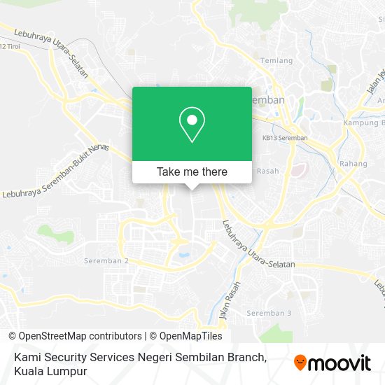 Peta Kami Security Services Negeri Sembilan Branch