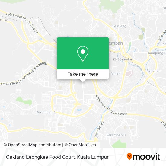 Oakland Leongkee Food Court map