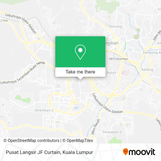 Peta Pusat Langsir JF Curtain