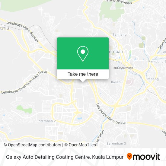 Galaxy Auto Detailing Coating Centre map