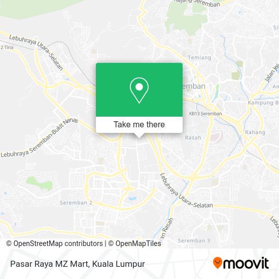 Peta Pasar Raya MZ Mart