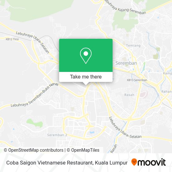 Peta Coba Saigon Vietnamese Restaurant