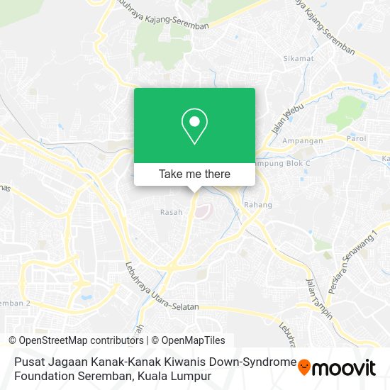 Pusat Jagaan Kanak-Kanak Kiwanis Down-Syndrome Foundation Seremban map