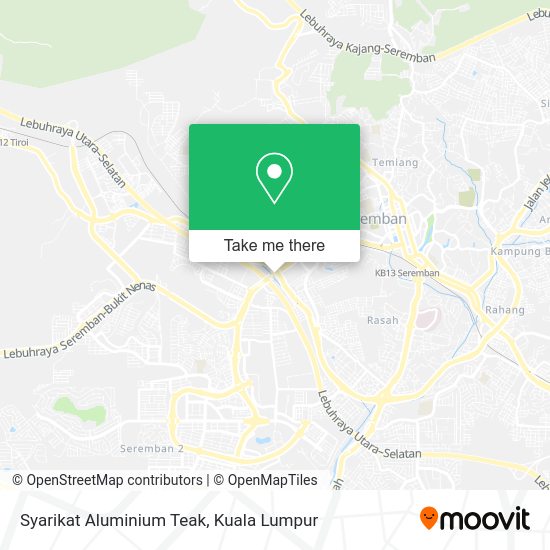 Peta Syarikat Aluminium Teak