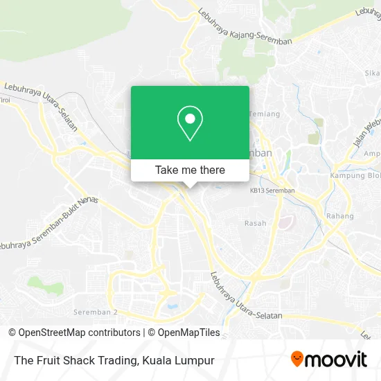 The Fruit Shack Trading map