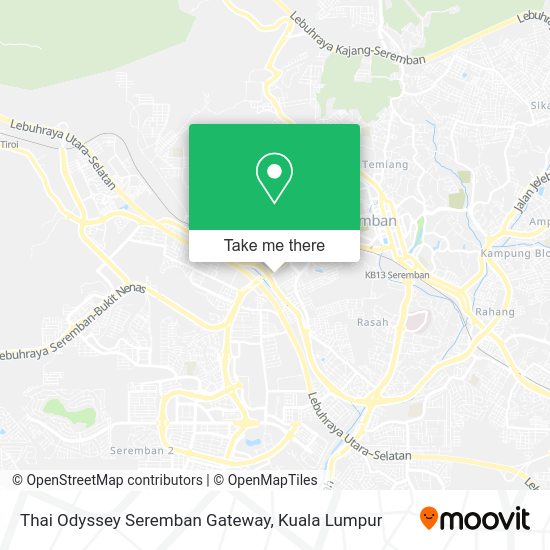 Thai Odyssey Seremban Gateway map