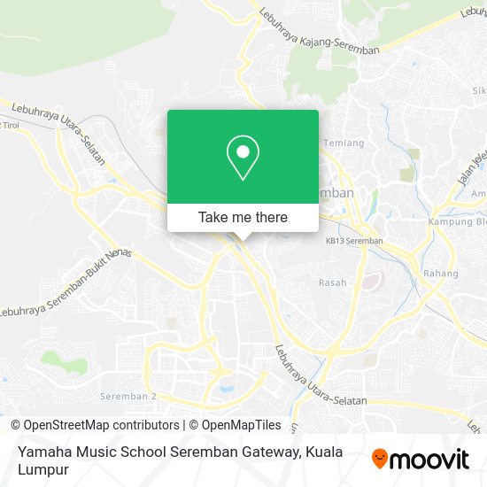 Yamaha Music School Seremban Gateway map