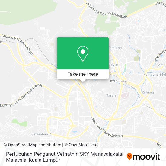 Pertubuhan Penganut Vethathiri SKY Manavalakalai Malaysia map