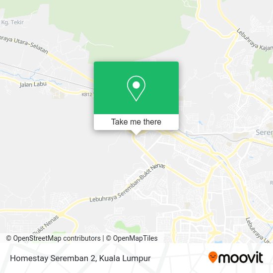 Homestay Seremban 2 map