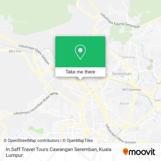 In Saff Travel Tours Cawangan Seremban map