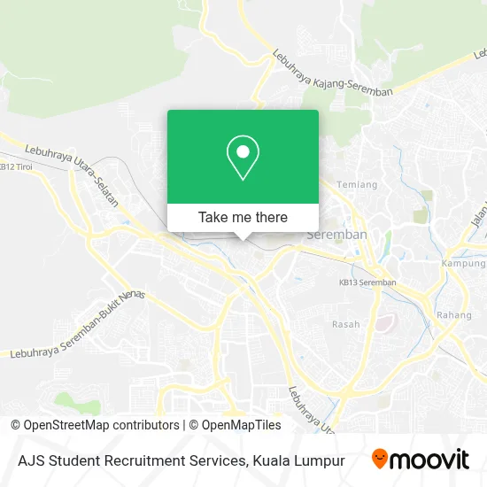 AJS Student Recruitment Services map