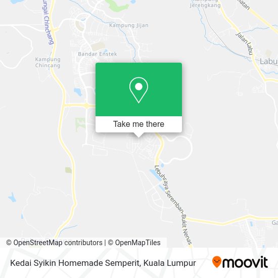 Peta Kedai Syikin Homemade Semperit