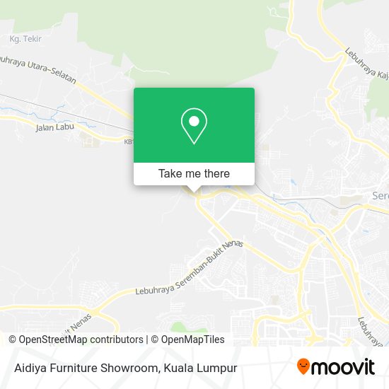 Aidiya Furniture Showroom map