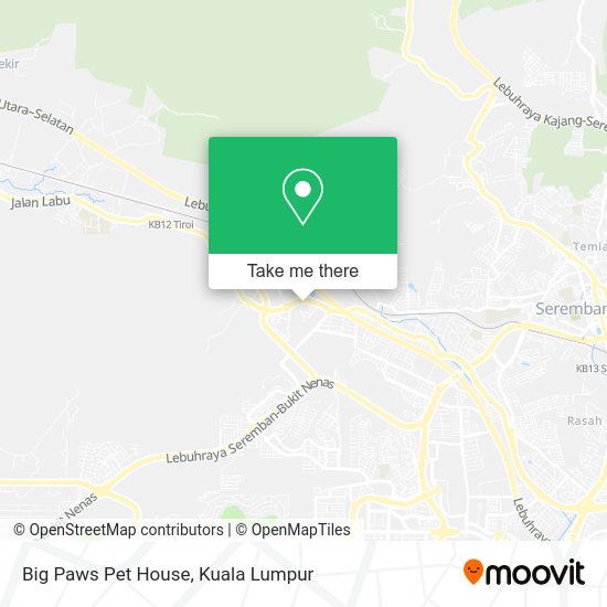 Big Paws Pet House map