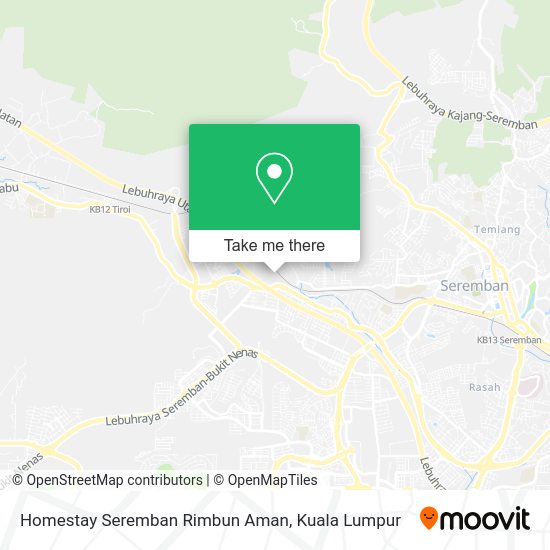 Peta Homestay Seremban Rimbun Aman