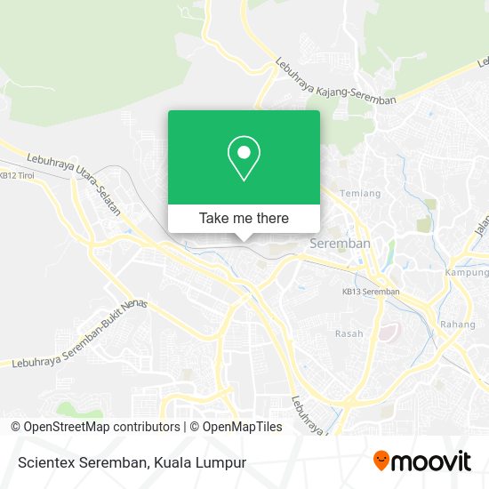 Peta Scientex Seremban