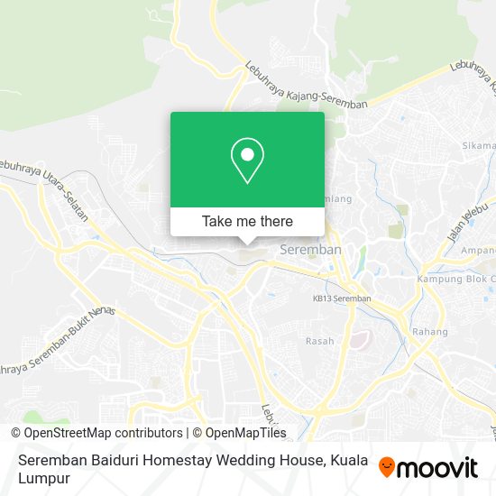 Seremban Baiduri Homestay Wedding House map