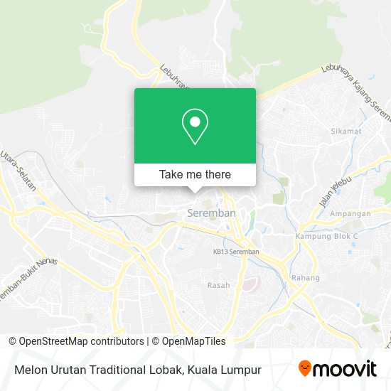 Melon Urutan Traditional Lobak map