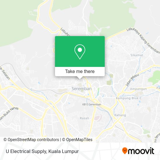 U Electrical Supply map