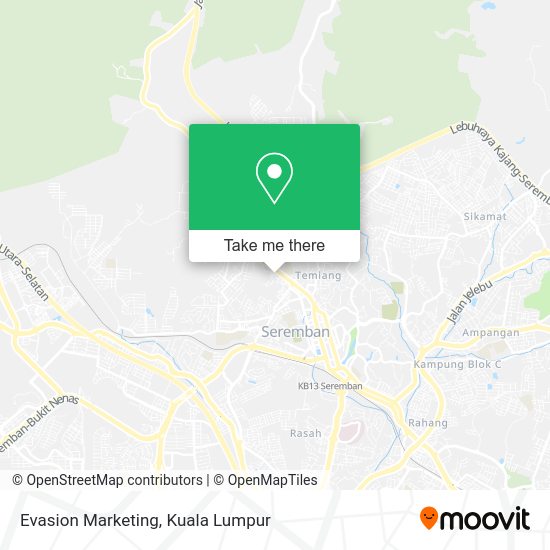 Evasion Marketing map