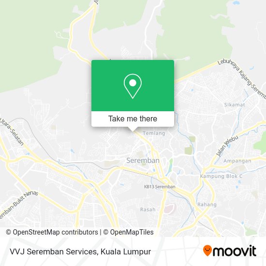 Peta VVJ Seremban Services