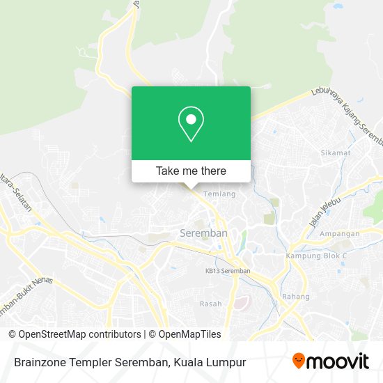 Peta Brainzone Templer Seremban