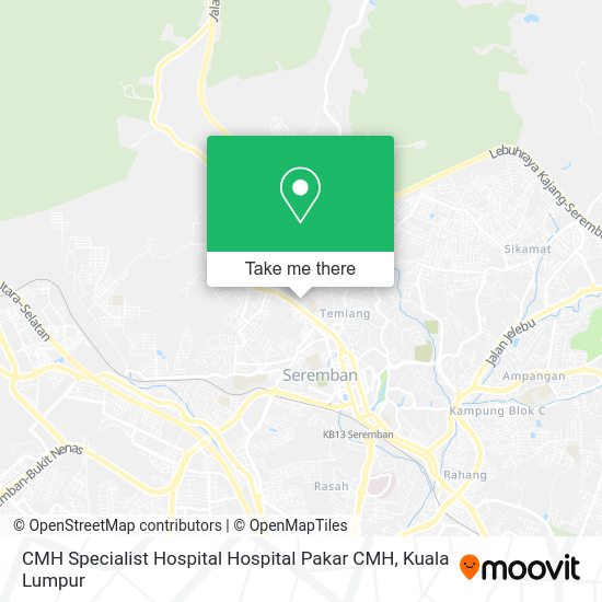 Peta CMH Specialist Hospital Hospital Pakar CMH