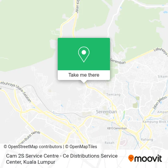 Cam 2S Service Centre - Ce Distributions Service Center map