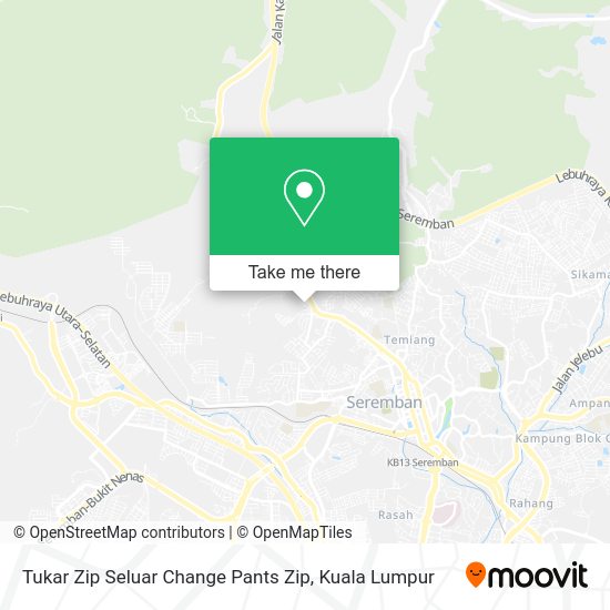 Tukar Zip Seluar Change Pants Zip map